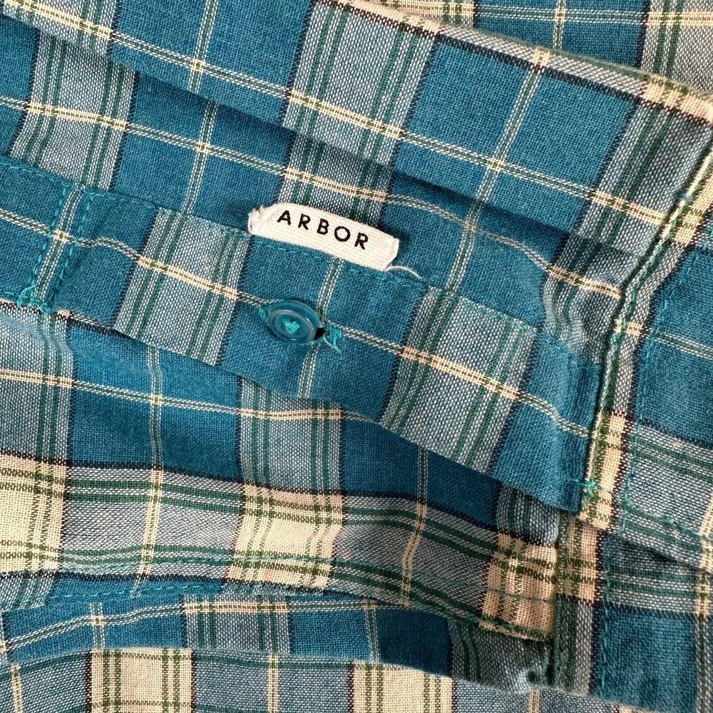 Arbor Collective Shirt Mens Medium Multi Color Plaid Button Up Long Sleeve - Picture 4 of 13